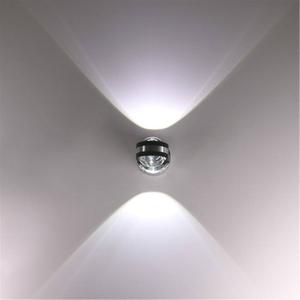 Fabriek verkoopt direct Dubbel kristal 6W wandkandelaar Licht Decoratieve led-fabrikantlampen voor huisdecoratie beste lamp voor thuiskantoor