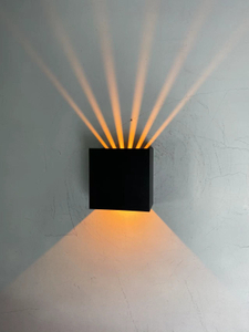 6W zes beam licht wandlamp led-verlichting esthetische wandkandelaar led moderne wandlamp led outdoor wandkandelaar led wandlampen indoor