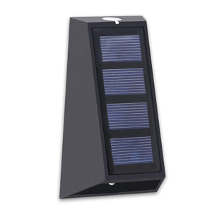 Op en neer LED Solar Light Powered Charge Outdoor Waterdichte verlichting Wandlampen Tuin