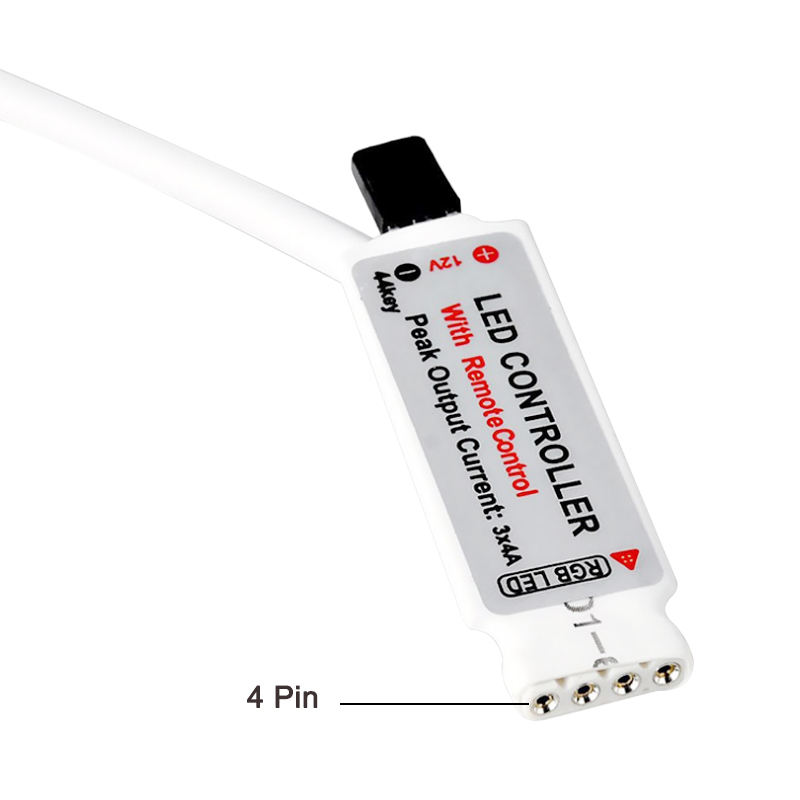 24 toetsen LED Controller RGB IR Afstandsbediening DC12V Met Mini Ontvanger LED Driver Dimmer Fit voor 5050/3528 RGB LED Strip Licht