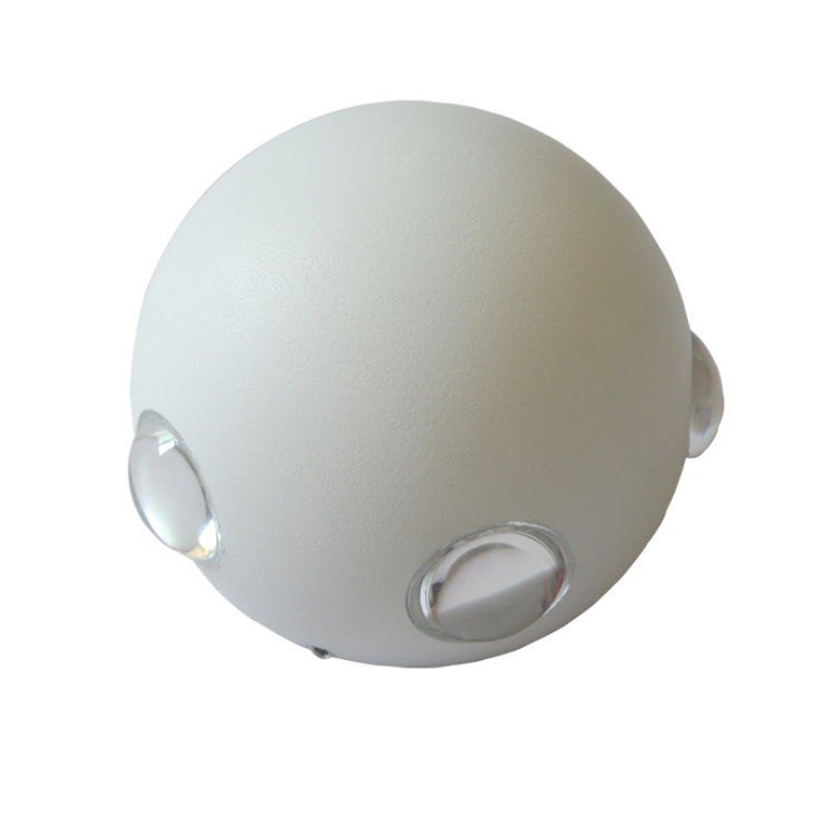 10W creatieve ronde LED-buitenwandlamp Corridor Vijfzijdige lichtgevende wandlamp