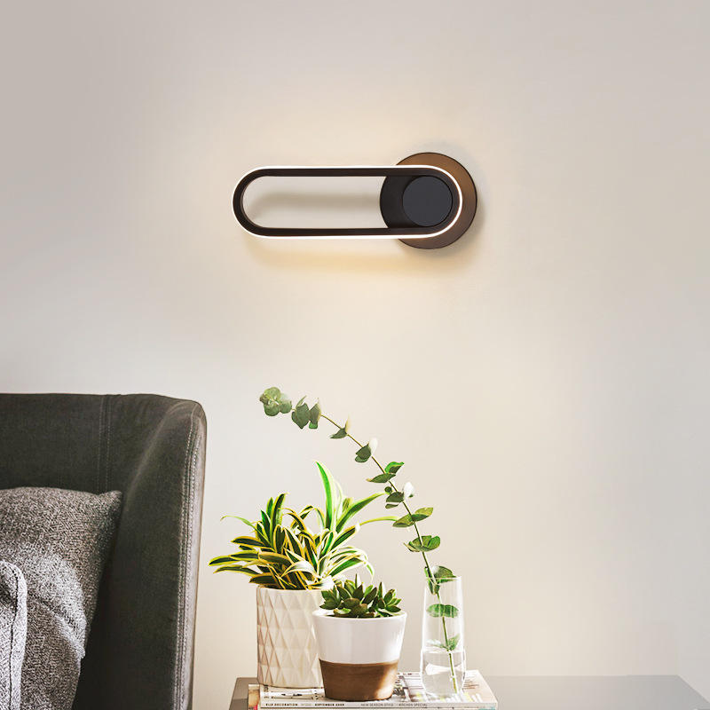 Wandlamp slaapkamer 12W nachtkastje led-licht achtergrond wandlamp draaibaar gangpad wandkandelaar