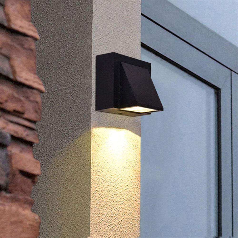 Moderne Eenvoudige Outdoor IP65 Waterdichte Wandlamp LED Binnenplaats Lampen Balkon Tuin Wandlamp