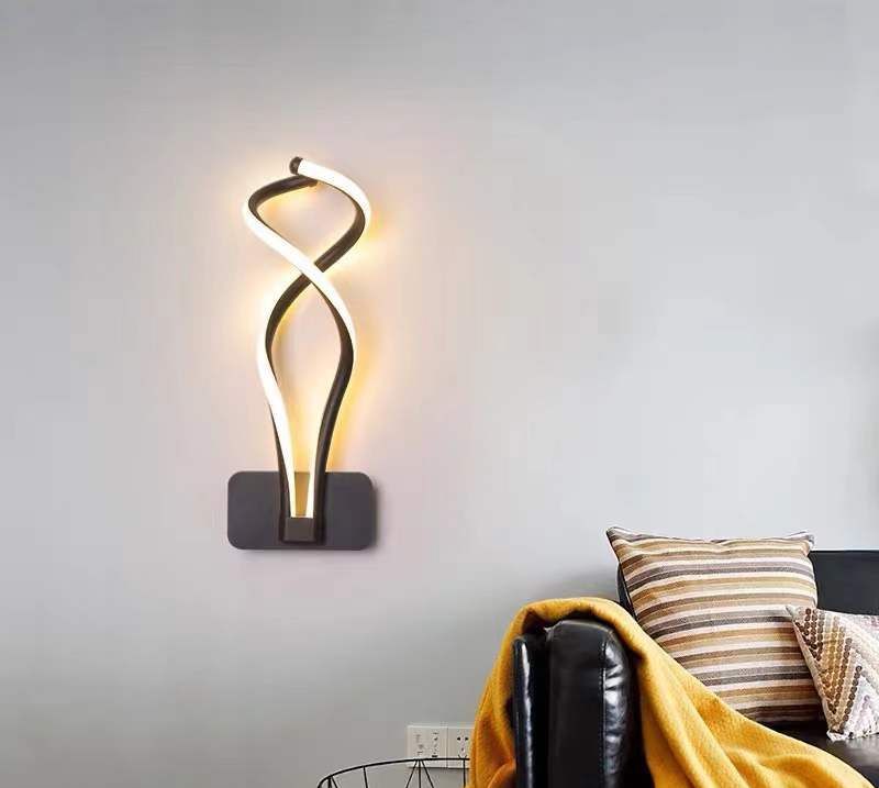 moderne stijl decoratieve woonkamer slaapkamer binnen wandlamp creative aluminium indoor nordic led wandlamp