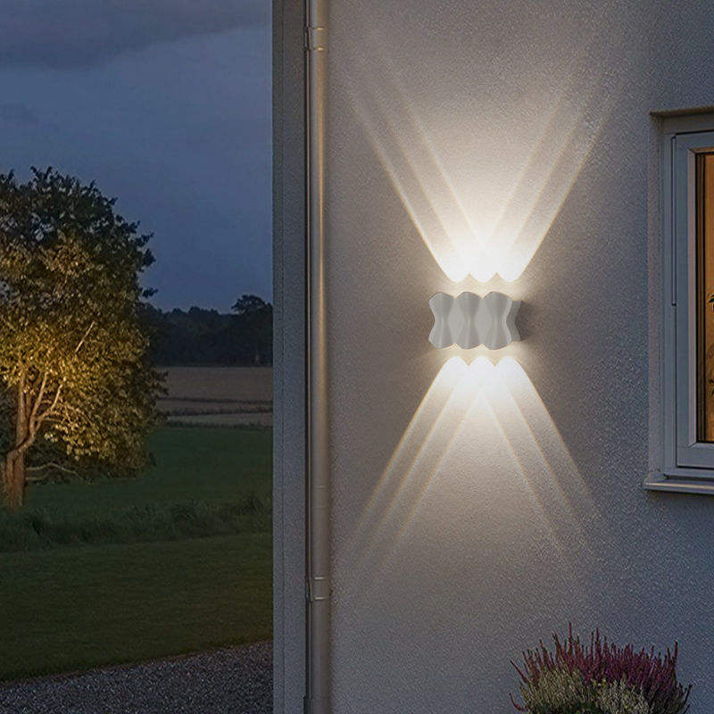 Moderne Waterdichte Outdoor 12W Led Wandlamp IP65 Aluminium Up En Down Wandlamp Tuin Veranda Blaker Decoratie licht 110V 220V