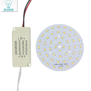 3W 5W 7W 9W 12W 15W 18W 24W SMD5730 Light-emitting diode chip + plastic omhulsel LED driver voeding voor LED plafondlamp