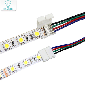 LED Strip Connector 2pin 8mm met Draad Gratis Sluit Geen Behoefte Solderen/Lassen Connector Voor Led Strip 3528/5050