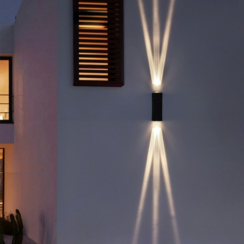 Outdoor decoratieve wandlamp waterdichte vierkante spotlight gang gangpad outdoor drie beam spotlight deur tuin licht