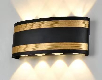 Gouden muur led-wandlampen Wandmontage Led-licht Led-wandlamp Led-wandverlichting Lamp Op en neer wandlamp
