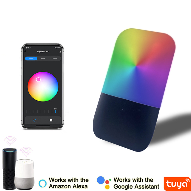 9W Tuya APP Controle Wandlamp Led Licht App Controle App Controle Licht App Gecontroleerde Led Verlichting Rainbow Bean Wandlamp Slimme Wandlamp
