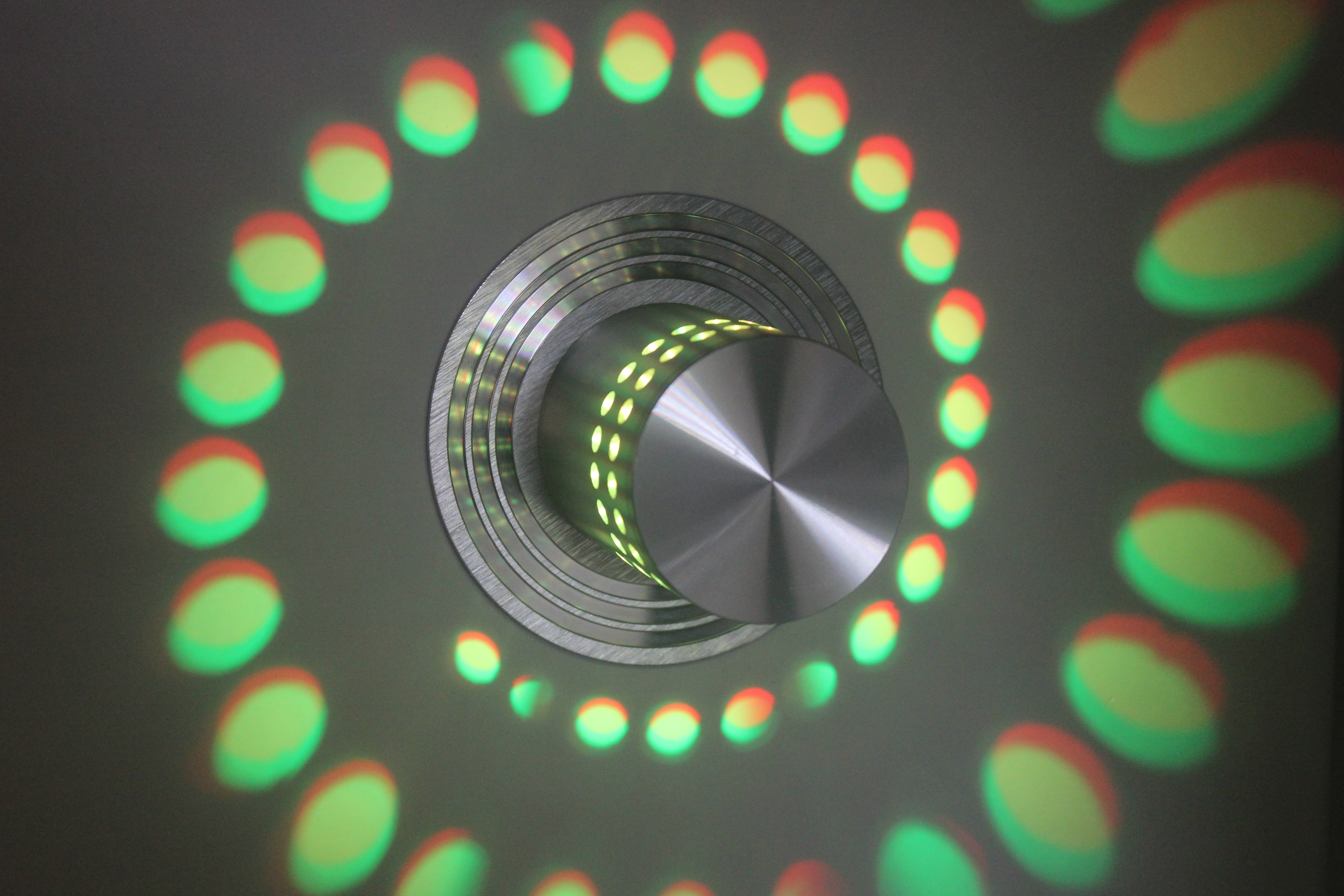 Poreuze LED-plafond-wandlamp met afstandsbediening voor aan het plafond gemonteerde RGB-wandlamp Kleurrijke verschillende scènes IR-afstandsbediening