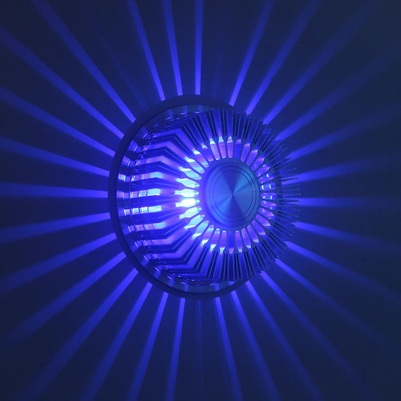 3W Zonnebloem Wandlamp Embed RGB met Controller voor Indoor Hotel Decorate Wandlamp