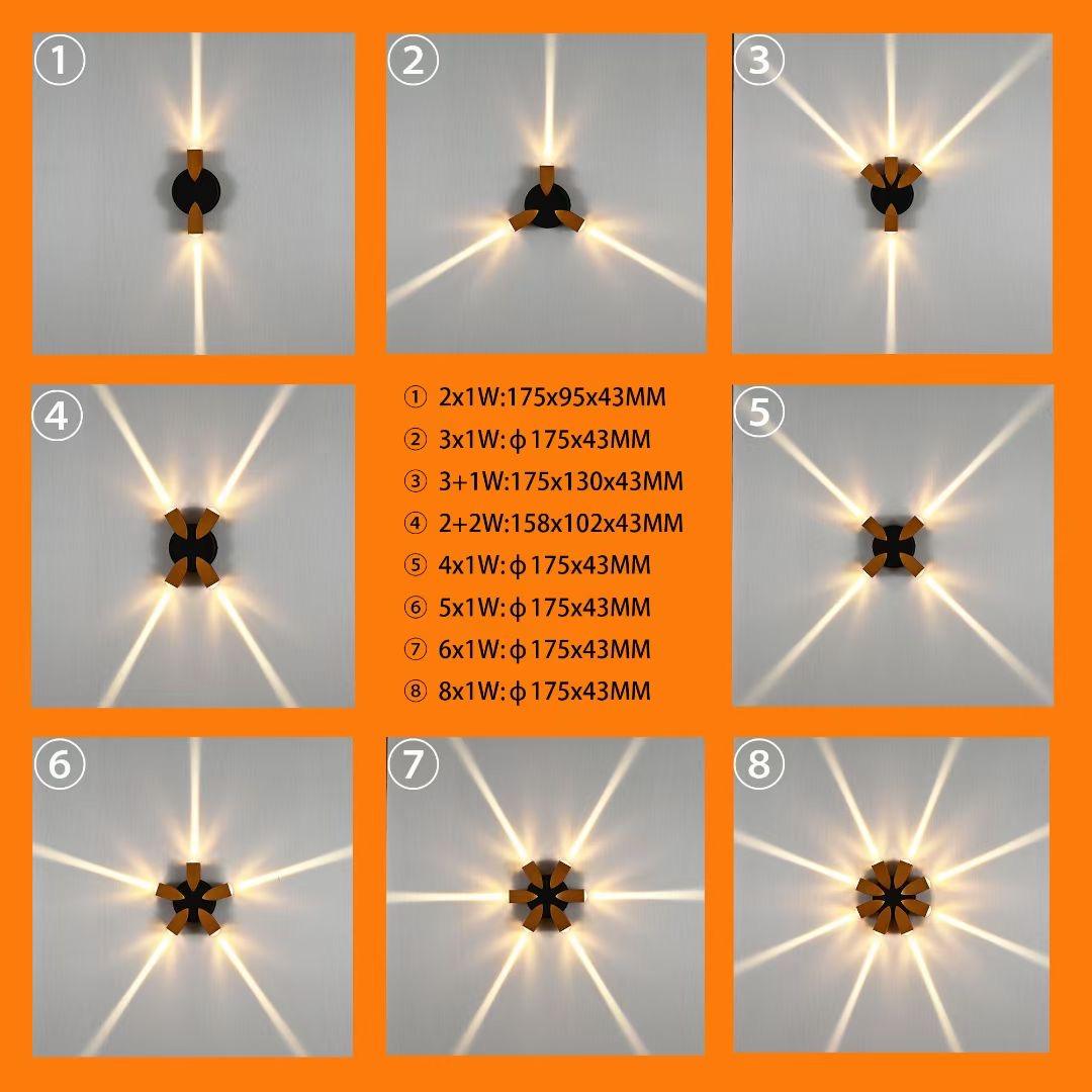 Buiten Waterdichte Vochtbestendige Wandlamp Buiten Aluminium Binnenplaats Terras Gangpad Trappenhuis Gangpad Lamp
