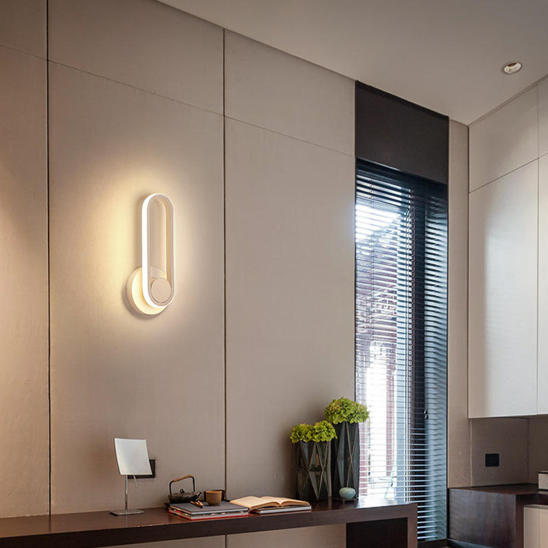 Achtergrond wandlamp Wandlamp slaapkamer nachtkastje led licht draaibaar gangpad wandkandelaar