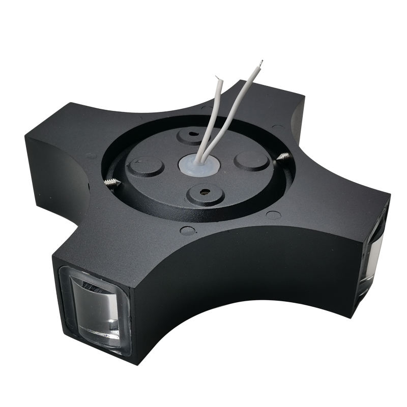 Waterdichte IP65 LED buitenwandlamp 12W Cross Star 4 zijverlichting voor tuindecoratie