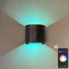 Nieuwste versie Wifi Waterdichte wandlamp RGBW Buitenschans Kleurverandering door slimme app-lamp Ondersteuning Amazon Alexa Google Assist