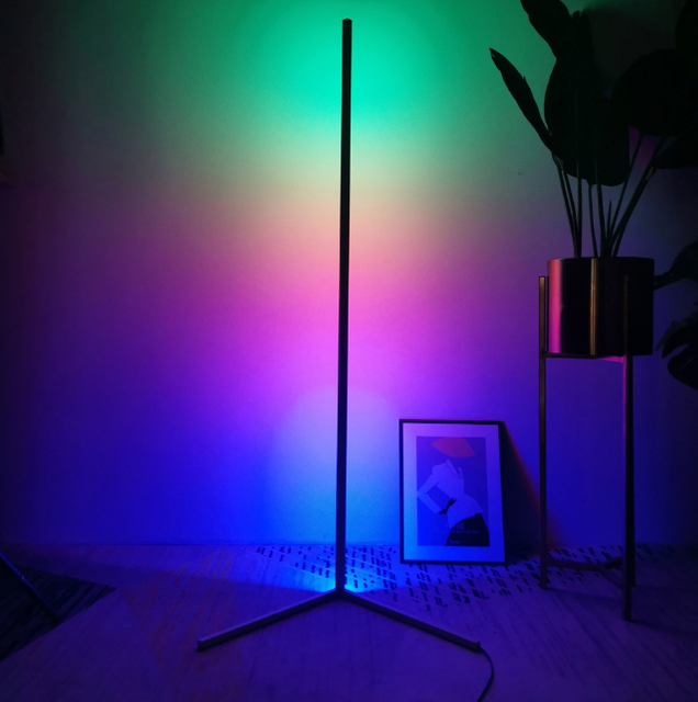 Geïntegreerde schakeling hoek RGB vloerlamp licht kleurrijk met 100% veiligheid