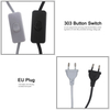 lampaccessoires EU-stekkerdraad 1,8 m draad met 303 schakelaar Factory Direct lichtdraad