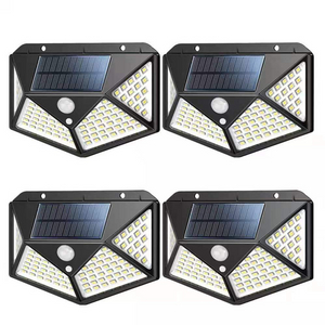 100 LED ip65 Solar Light Outdoor Solar Lamp PIR Motion Sensor Wandlamp Waterdicht Zonne-energie Zonlicht Voor Tuin decoratie