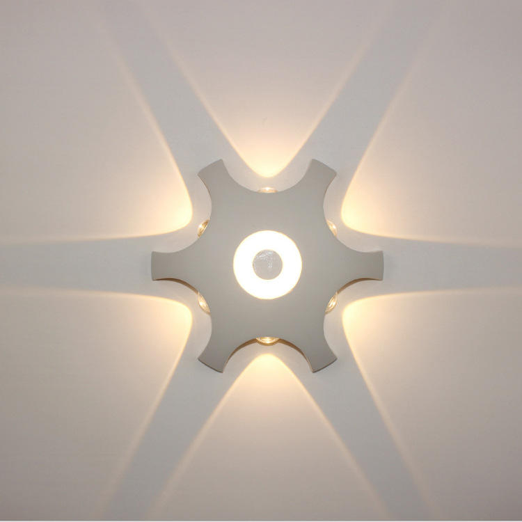 2023 Led Wandlamp Aluminium Outdoor IP65 Waterdicht Up Down Wandlamp Voor Thuis Trap Slaapkamer Nachtkastje Badkamer Gang verlichting