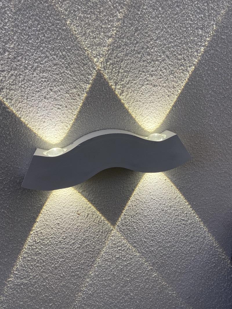 Decoratieve led light wandlamp met 4 baarden en outdoor nachtlampje led decoratieve wandlamp waterdicht