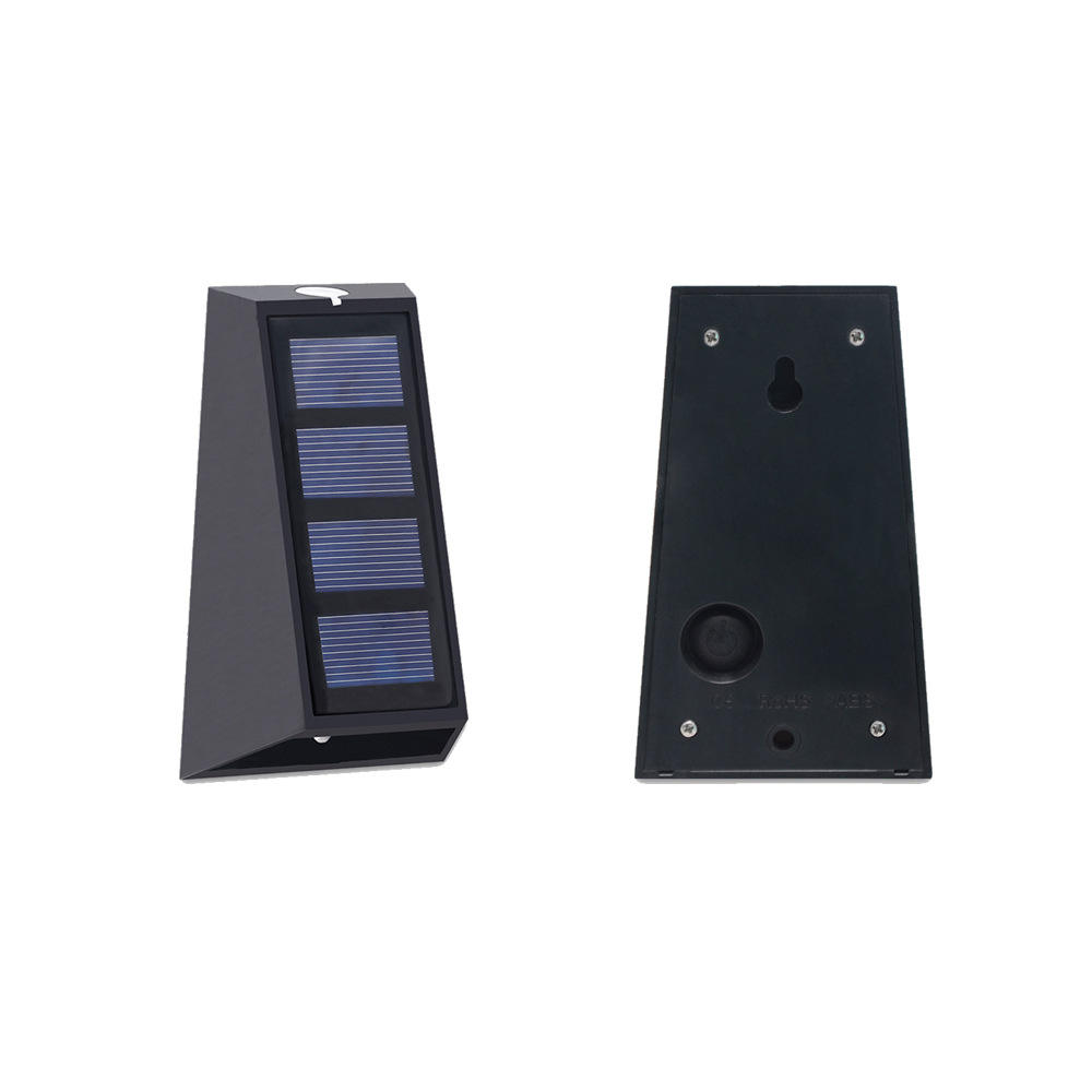 Outdoor twee hoofden wandlamp Solar Sensor LED Powered Security Lights IP 65 waterdichte buitenwandlamp