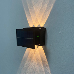 6W Solar Led Light Outdoor Waterdichte Solar Hight Lights Wandkandelaar Slimme wandlamp solar muur Buitenlamp