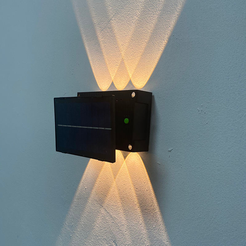 6W Solar Led Light Outdoor Waterdichte Solar Hight Lights Wandkandelaar Slimme wandlamp solar muur Buitenlamp