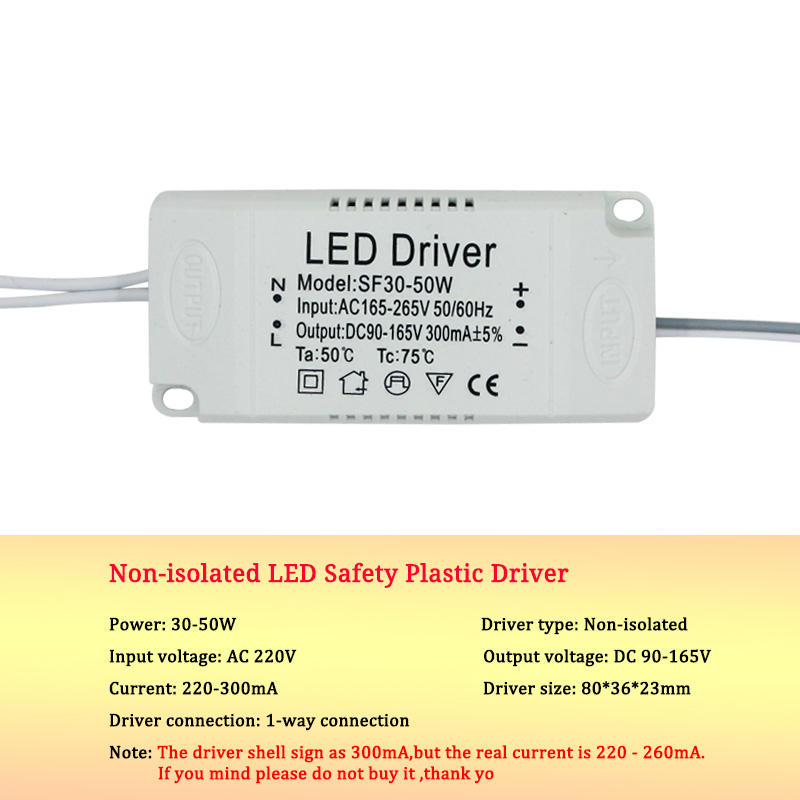 8-120w LED-voedingsadapter voor AC220V niet-geïsoleerde transformator LED-driver heeft een hoog vermogen en is van goede kwaliteit.