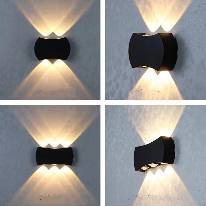LED Outdoor Double Head Up en Down Light Arc Wandlamp Gangpad Trap Gang Balkon Outdoor Waterdichte Wandlamp