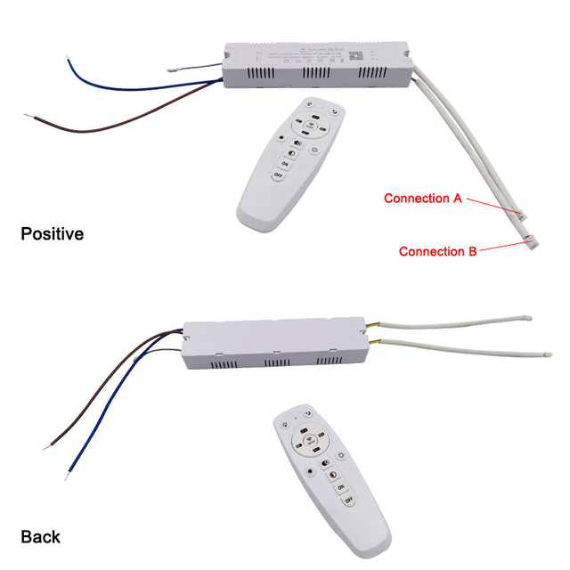 APP controle LED driver 2.4G afstandsbediening intelligente LED transformator (20-40W)X2 (40-60W)X2 voor dimbare kleur-verwisselbare kroonluchter