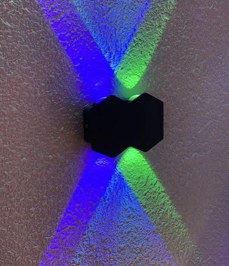4W Nordic Persoonlijkheid Wandlamp Eenvoudige Led Woonkamer Achtergrond Ronde Wandlamp Hotel Hal Gang Verlichting Diamantvorm