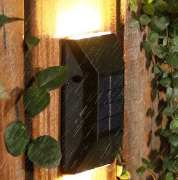 Nieuwste product Abs Indoor Hotel Decoratief Licht Buiten Ip65 Waterdichte Solar Led Wandlamp zonnepaneel Led-straatverlichting
