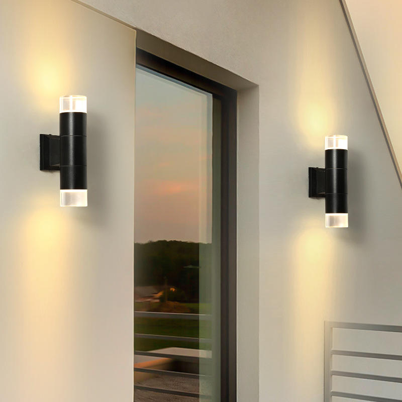 5W 12W COB Up Down Dual-Head Outdoor Led Wandlamp Wandlamp Cilinder Binnen Balkon Armatuur Waterdicht IP65 Verandalamp