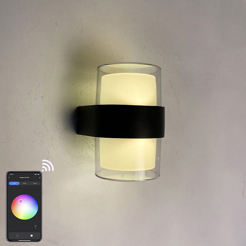 2023 intelligente wandlamp LED intelligente wandlamp IP65 waterdichte kleurrijke modieuze decoratieve wandlamp Tuya