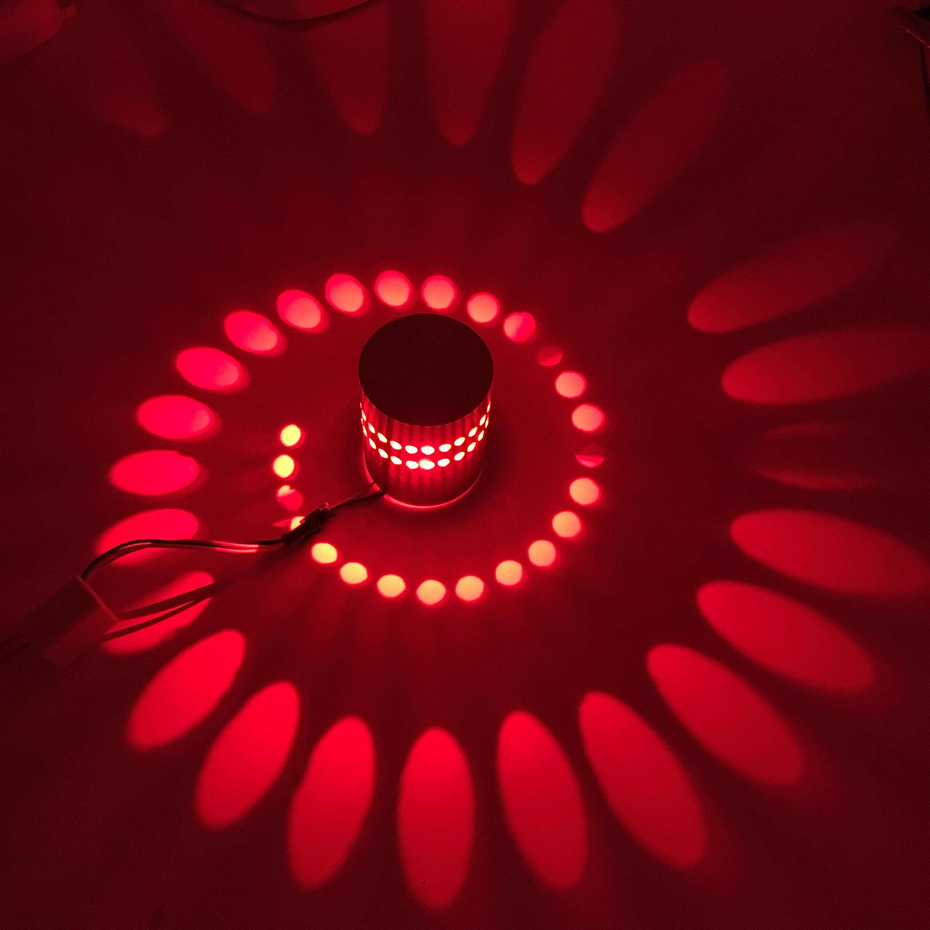 Spiraal Gat RGB LED Wandlamp voor Indoor Home Versieren Fancy Nachtverlichting Plafondlamp Loft Vogue Meubels