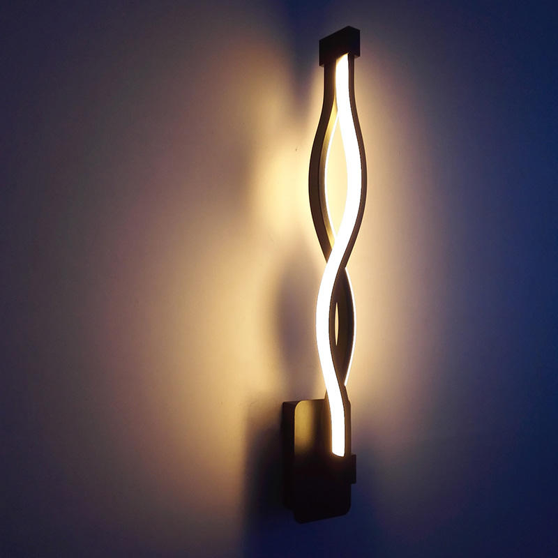 AC 85-265V Moderne huisdecoratie Golfvorm Aluminium Up Down LED wandlamp indoor LED wandlamp Holiday guirlande licht