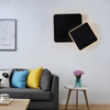 Vierkante LED Wandlamp voor Slaapkamer woonkamer wit zwart blaker wandlampen 360 graden Draaibare Metalen 18W/24W armaturen