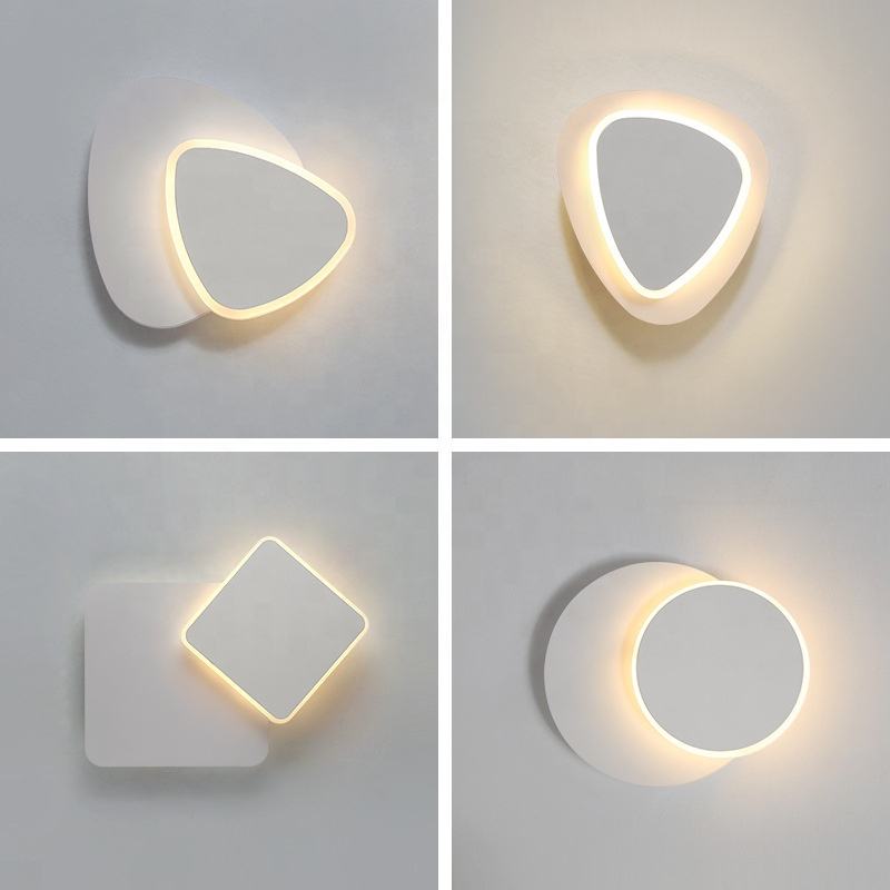 Vierkante LED Wandlamp voor Slaapkamer woonkamer wit zwart blaker wandlampen 360 graden Draaibare Metalen 18W/24W armaturen