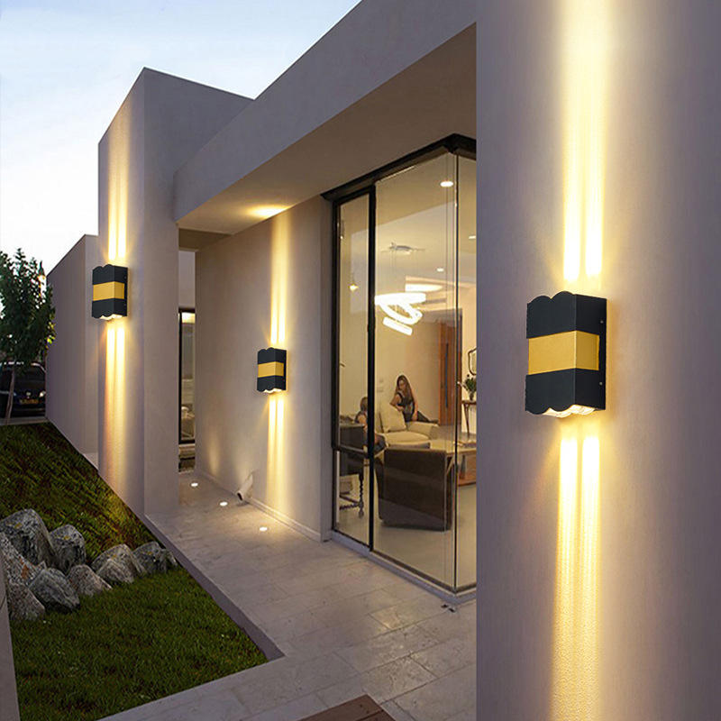 12W Up En Down Wandlampen Goud Zwart Led Aluminium Wandlamp Led Wandlamp Voor Slaapkamer Woonkamer gang Opzij Verlichting