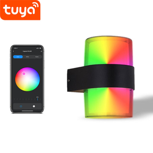 Tuya APP Smart light Acryl waterdichte wandlamp Ronde IP65 waterdichte kleurrijke modieuze decoratieve wandlamp