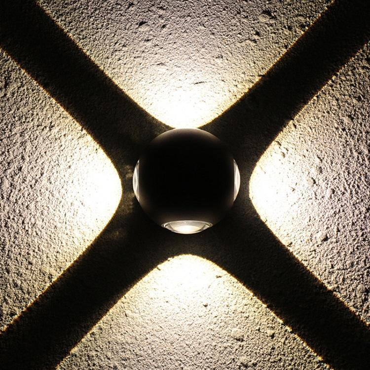 12W Big Size Aankomst Ball Lights Outdoor Down Light Multi-color Lights Externe Wandlampen Armatuur LED wandlamp LED Wall Lampen