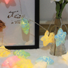 Star String Lights LED Christmas Garland Fairy Gordijn licht 2.5M Outdoor Indoor Voor Slaapkamer Home Party Bruiloft Nieuwjaar Decor