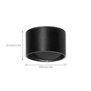 5W warm wit / koud licht Cirkel wandlamp voor binnendecoratie fleurt lichten op Zwart / witte LED-wandlamp omhoog en omlaag licht