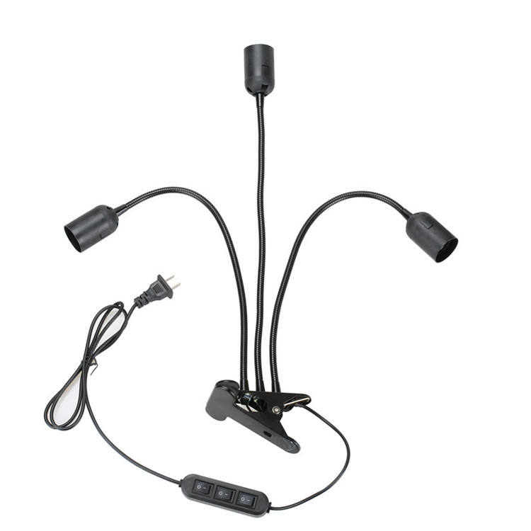 Grensoverschrijdende LED-cliplamp Enkele kop Dubbele kop Driekoppige clip Lamphouder E27 Universele lamphouder met clip