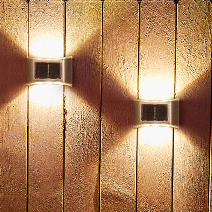 6LED Solar Lamp IP65 Waterdichte Buitenlamp Binnenplaats Wandlamp voor Tuin Villa Decoratie