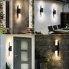 Led Wandlamp Aluminium Outdoor IP65 Waterdicht Up Down Wandlamp Voor Thuis Trap Slaapkamer Nachtkastje Gang Verlichting Verstelbaar