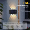 op en neer zonne-wandlamp buitendecoratie tuin binnenplaats thuis wandlamp waterdicht lichtgevend buiten
