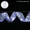 LED-lintverlichting Kerstboomversieringen Fairy String Lights DIY Lace Bow voor Navidad Home New Year Christmas Decoration Lamp