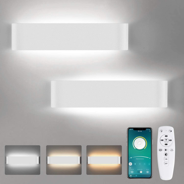 Smart led lamp up en down light 2.4G lange wandlamp met controller indoor wandlamp LED wandlamp drie kleurtemperatuur